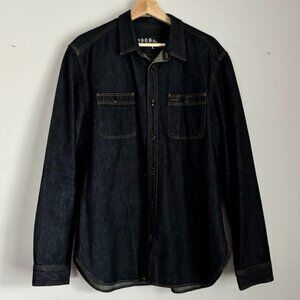 Y2K Gap Denim Casual Standard Fit Shirt Size Large